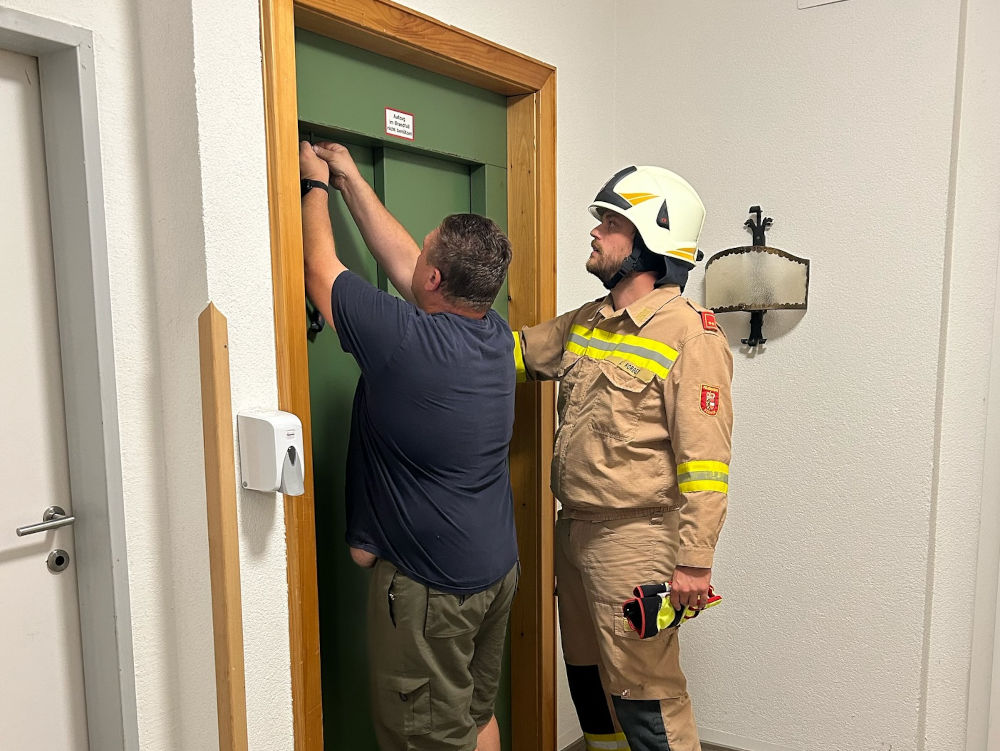 Personenrettung aus Lift