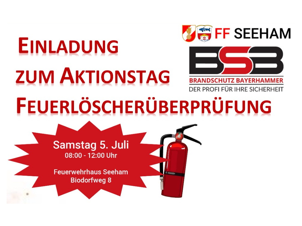 Ankündigung Feuerlöscherüberprüfung
